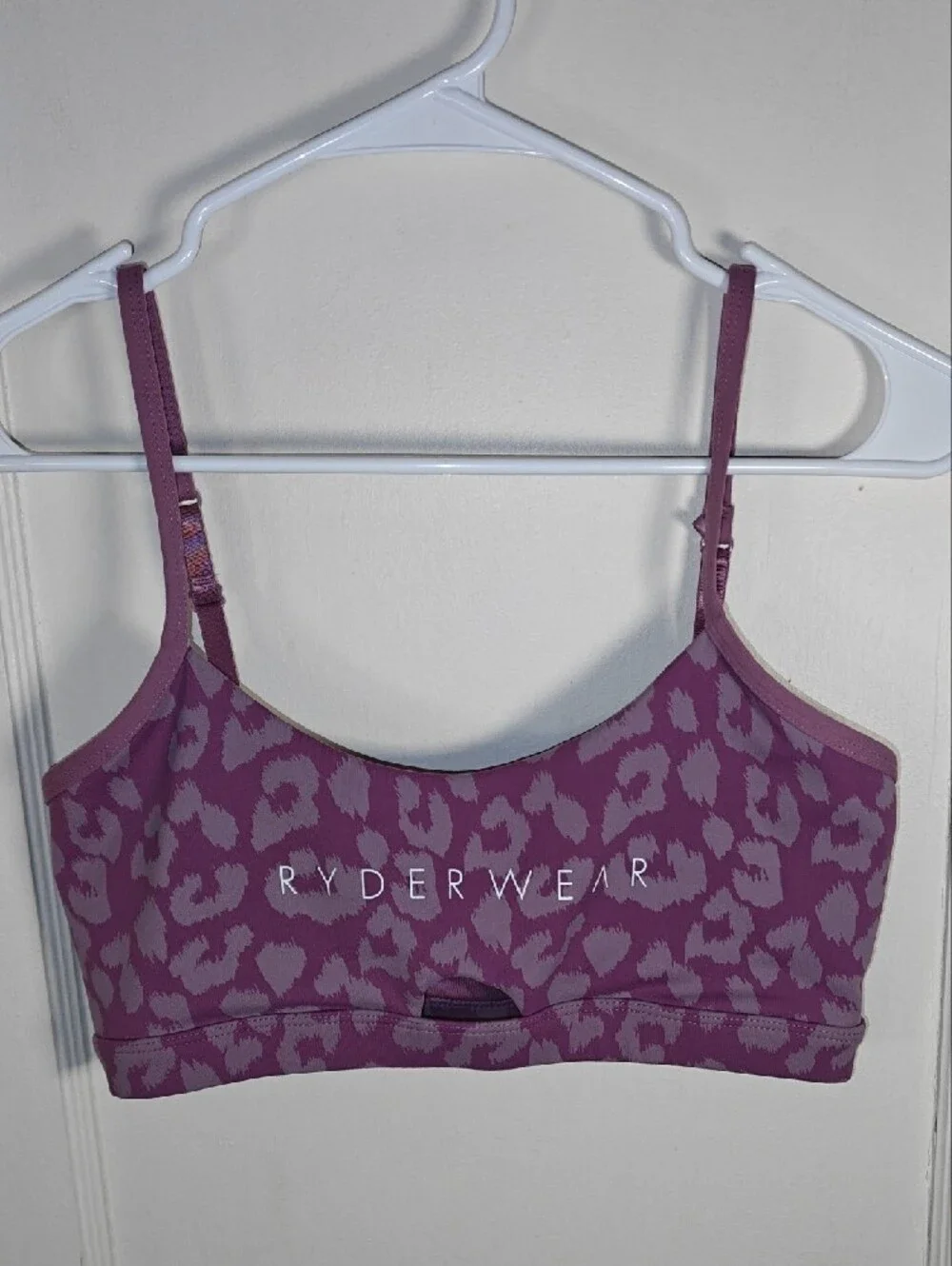 Ryderwear 3pc Set XS M Purple Leopard Bra, Black 2.5
